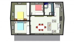 Low cost housing; low cost houses; cheap housing; cheap houses; modular housing; modular houses; small housing; small houses; huisie by die see