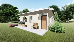 Low cost housing; low cost houses; cheap housing; cheap houses; modular housing; modular houses; small housing; small houses; huisie by die see