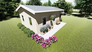 Low cost housing; low cost houses; cheap housing; cheap houses; modular housing; modular houses; small housing; small houses; huisie by die see